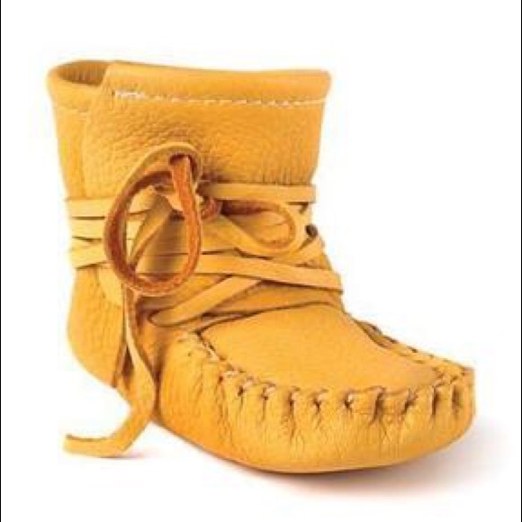 Leather Infant size 3/4 Scout Moccasins - Picture 7 of 8